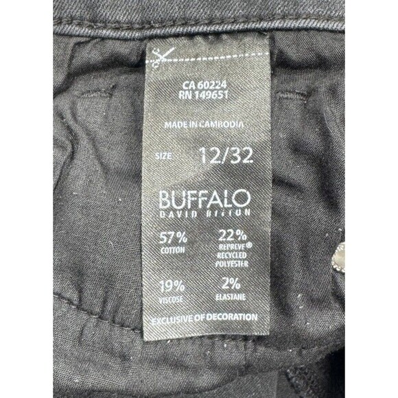 Buffalo David Bitton Jeans Womens 12 Mollie High Rise Skinny Black Measure 33x27 - Picture 5 of 10